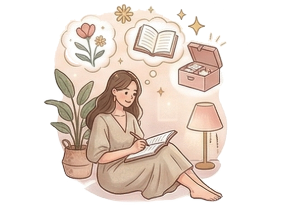 想いを整理してテーマを見つけるイメージ