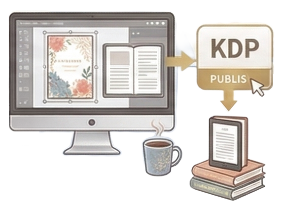 制作して出版するイメージ