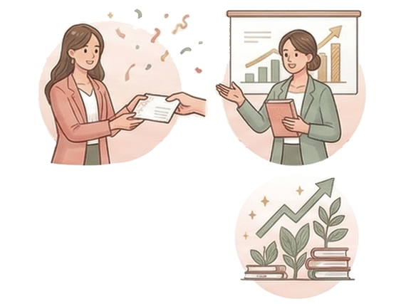 出版後の活用と成長のイメージ